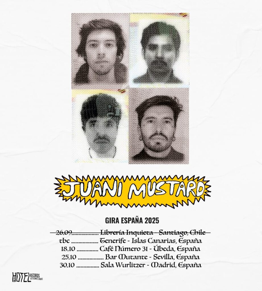 Póster de la gira de Juani Mustard